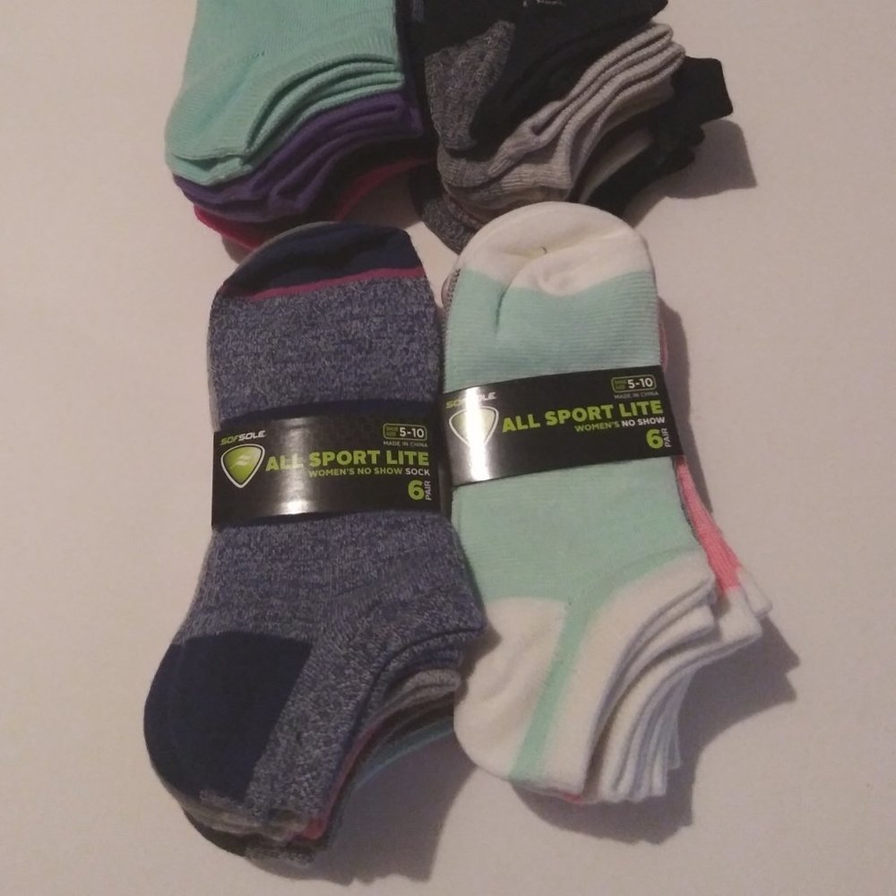 24 Pair Women's No Show Sock